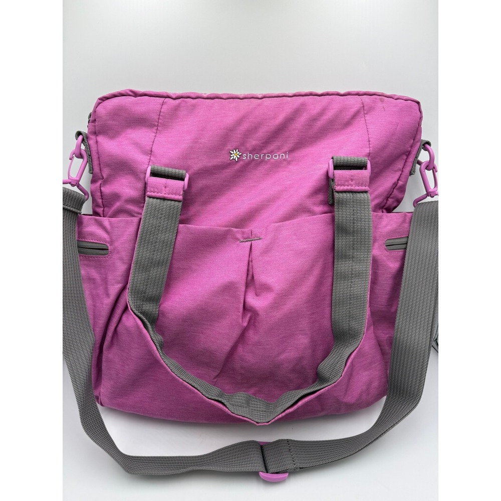 Sherpani Wisdom Fuchsia Tote Diaper Gym Yoga Travel Bag Shoulder Crossbody